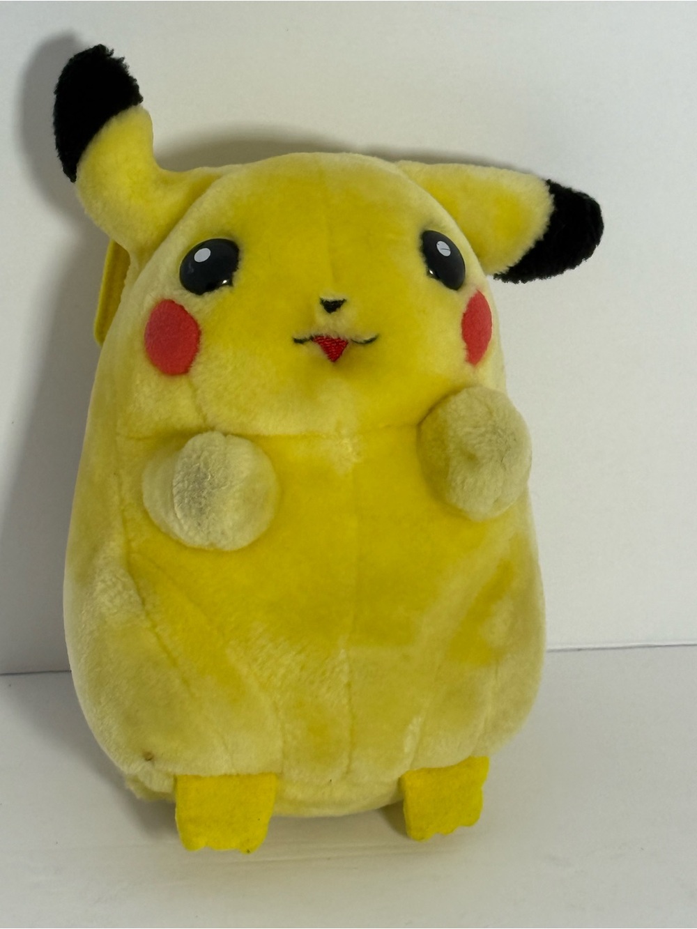 Vintage 1998 talking Pokemon Yellow and Black Pikachu Plush tested and working